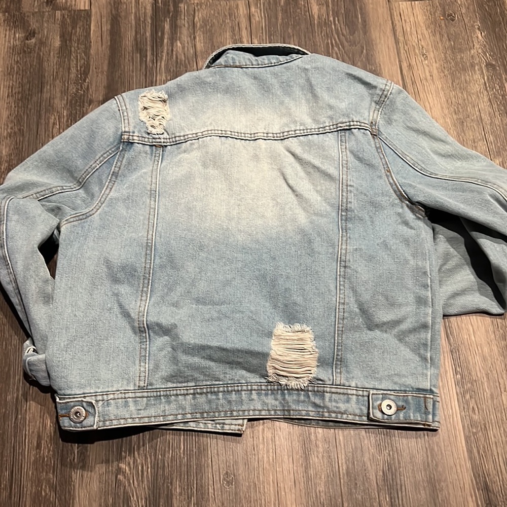 Highway jeans distressed jean jacket women’s - Picture 2 of 2